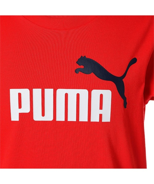 PUMA（プーマ）の「PUMA プーマ キッズ ボーイズ 半袖 Tシャツ アンド ショーツ セット 120-160cm（ジャージ・キッズ・ホワイト×レッド/レッド/コバルトブルー・150/160/140/120/130）」の9枚目の写真
