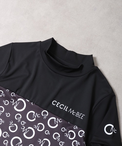 CECIL McBEE（セシルマクビー）の「切り替えオールオーバーモックネック（Tシャツ/カットソー・レディース・ホワイト/ブラック・2/1）」の19枚目の写真