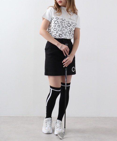 CECIL McBEE（セシルマクビー）の「切り替えオールオーバーモックネック（Tシャツ/カットソー・レディース・ホワイト/ブラック・2/1）」の7枚目の写真