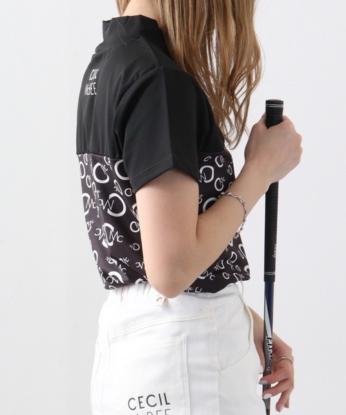 CECIL McBEE（セシルマクビー）の「切り替えオールオーバーモックネック（Tシャツ/カットソー・レディース・ホワイト/ブラック・2/1）」の11枚目の写真