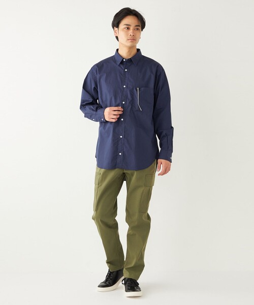 SHIPS Colors(シップス カラーズ)の「SHIPS Colors:〈洗濯機可能〉リラックス レギュラーカラー ロングスリーブ シャツ(シャツ/ブラウス・メンズ・ネイビー/ピンク/ライトブルー/クリーム・MEDIUM/LARGE/X-LARGE)」の5枚目の写真