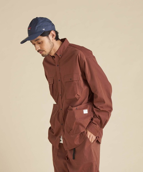 NANGA(ナンガ)の「HINOC RIPSTOP CAMP SHIRT/ヒノック リップストップ キャンプシャツ(シャツ/ブラウス・メンズ・ブラック/ブラウン/アーミー/ベージュ・M/L/XL/S/XXL)」の14枚目の写真