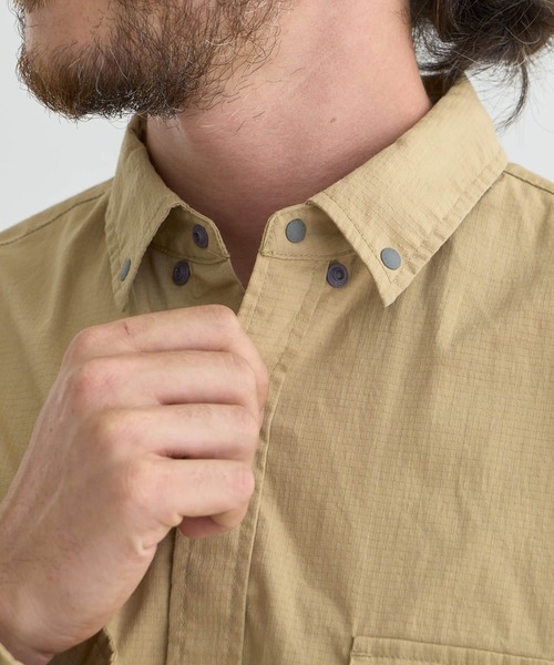 NANGA(ナンガ)の「HINOC RIPSTOP CAMP SHIRT/ヒノック リップストップ キャンプシャツ(シャツ/ブラウス・メンズ・ブラック/ブラウン/アーミー/ベージュ・M/L/XL/S/XXL)」の9枚目の写真