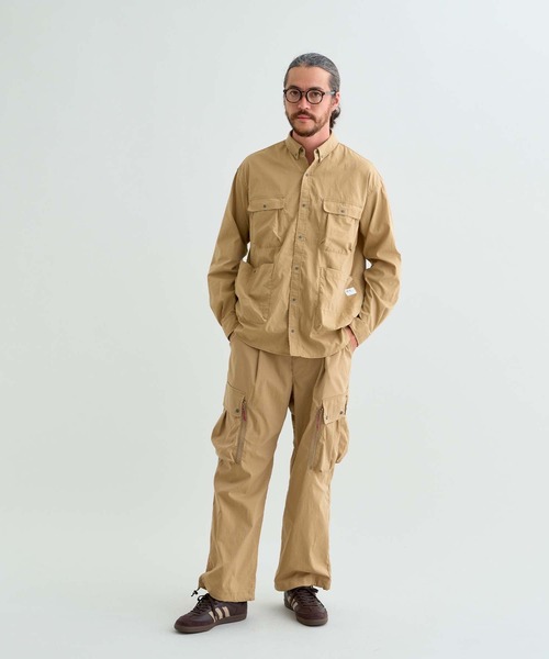 ブラウス シャツ HINOC RIPSTOP CAMP SHIRT W ヒノック リップストップ キャンプシャツ (レディース) レディース メンズ HINOC RIPSTOP CAMP SHIRT W ヒノック リップストップ キャンプ