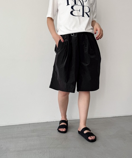 CANAL JEAN（キャナルジーン）の「SUPERTHANKS　ネオショートスラックス（スラックス・レディース・ブラック/ネイビー・SMALL）」の10枚目の写真