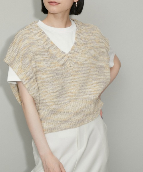 セール】【WEB限定】ファンシーニットジレ（ニット/セーター