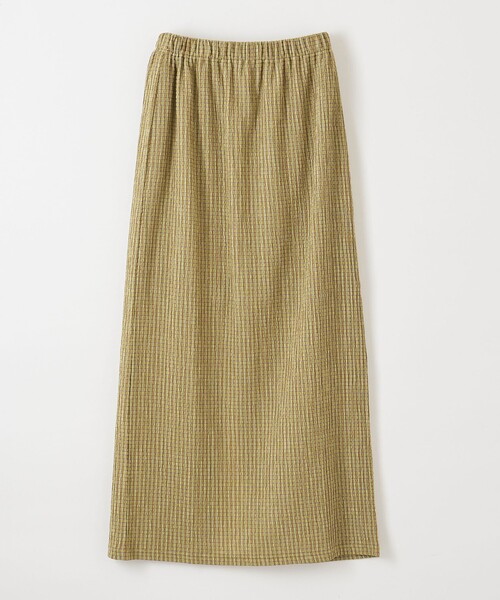 Steven Alan（スティーブンアラン）の「＜Steven Alan＞クレープ チェック イージー ロングスカート（スカート・レディース・オフホワイト/ライム/ブラウン・M/S）」の17枚目の写真