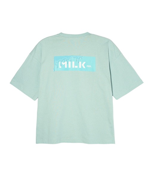 MILKFED.（ミルクフェド）の「MELT BAR WIDE S/S TEE（Tシャツ/カットソー・レディース・ライトピンク/ホワイト/ライトグリーン/ネイビー・M/L）」の2枚目の写真