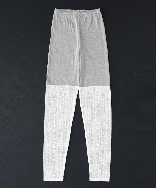 n'OrLABEL（ノアールレーベル）の「『裾レースレギンス』（レギンス/スパッツ・レディース・ブラック/オフホワイト・1/2）」の16枚目の写真