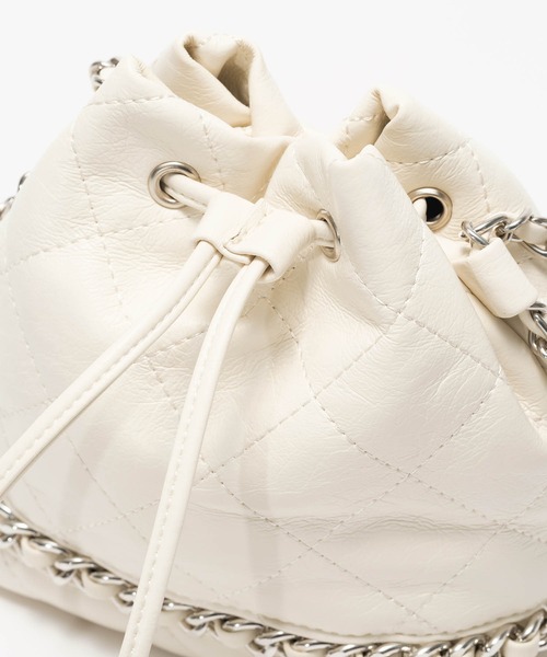 ZAKKA-BOX（ザッカボックス）の「キンチャクキルティングポシェット（ショルダーバッグ・レディース・シルバー/ブラック/アイボリー・FREE）」の15枚目の写真