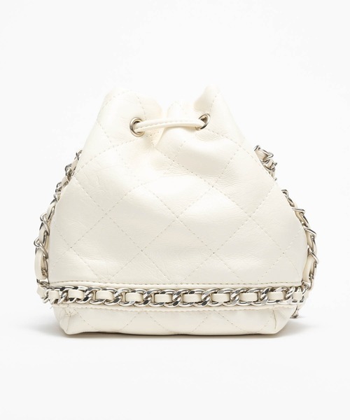 ZAKKA-BOX（ザッカボックス）の「キンチャクキルティングポシェット（ショルダーバッグ・レディース・シルバー/ブラック/アイボリー・FREE）」の13枚目の写真