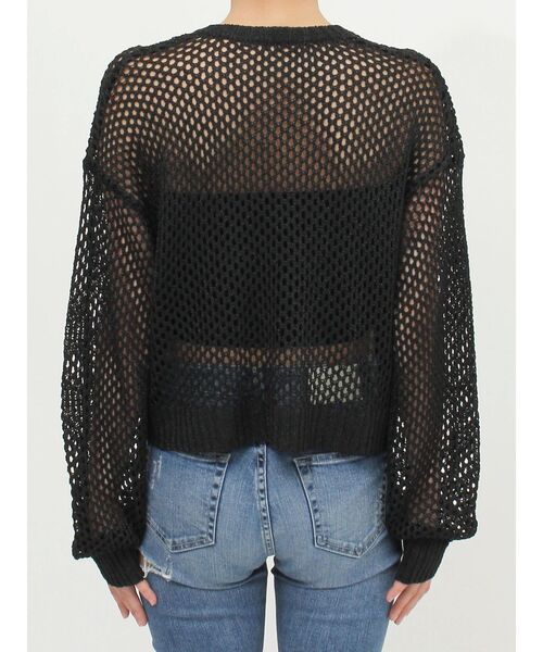 GYDA（ジェイダ）の「ラメメッシュニットカーディガン（カーディガン/ボレロ・レディース・ブラック/ライトグレー・FREE）」の18枚目の写真