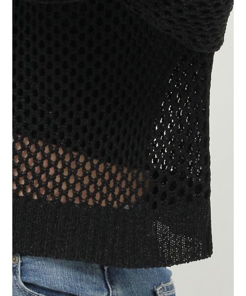 GYDA（ジェイダ）の「ラメメッシュニットカーディガン（カーディガン/ボレロ・レディース・ブラック/ライトグレー・FREE）」の21枚目の写真
