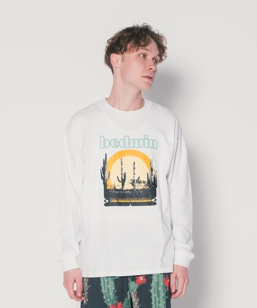 【セール】L/S PRINTED T 'FORSTER'（Tシャツ/カットソー）｜BEDWIN & THE HEARTBREAKERS（ベドウィン アンド ザ ハートブレイカーズ）