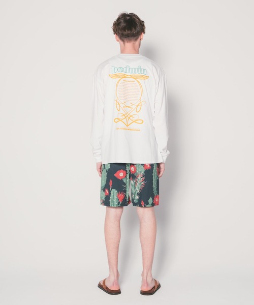 【セール】L/S PRINTED T 'FORSTER'（Tシャツ/カットソー）｜BEDWIN & THE HEARTBREAKERS（ベドウィン アンド ザ ハートブレイカーズ）