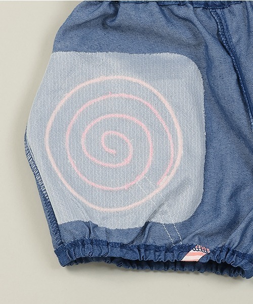 baby cheer（ベイビーチアー）の「キャンディショートパンツ（デニムパンツ・キッズ・ネイビー/ブルー・120cm/110cm/100cm/90cm/80ｃｍ）」の7枚目の写真
