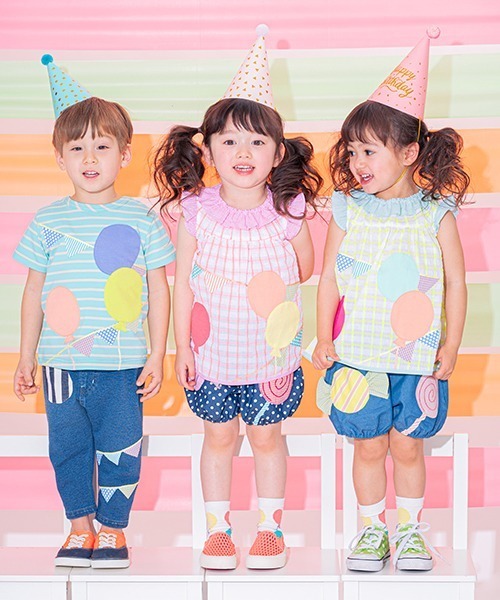 baby cheer（ベイビーチアー）の「キャンディショートパンツ（デニムパンツ・キッズ・ネイビー/ブルー・120cm/110cm/100cm/90cm/80ｃｍ）」の17枚目の写真