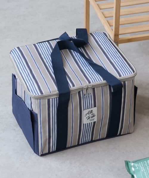 emesuelee(エメスーリー)の「保冷保温スクエアBAG(エコバッグ/サブバッグ・レディース・グリーン系1/ブルー/チャコールグレー/ベージュ系1/アイボリー/ライトベージュ/ピンク/ネイビー/イエロー/ブラック/グリーン/ベージュ・フリー)」の5枚目の写真