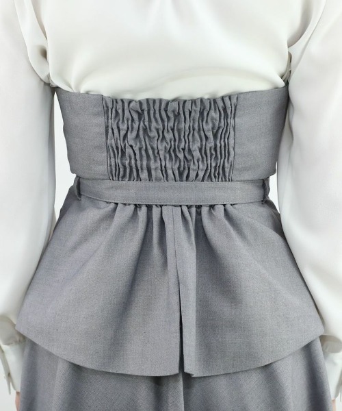 an another angelus（アンアナザーアンジェラス）の「ビスチェセットアップ/ananotherangelus（セットアップ・レディース・ネイビー/ライトグレー・FREE）」の13枚目の写真