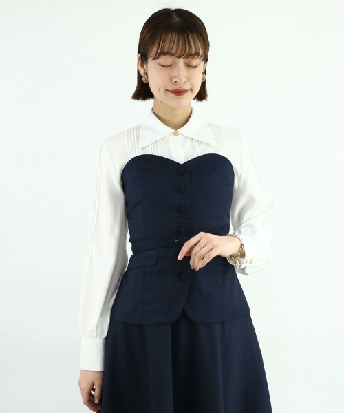 an another angelus（アンアナザーアンジェラス）の「ビスチェセットアップ/ananotherangelus（セットアップ・レディース・ネイビー/ライトグレー・FREE）」の18枚目の写真