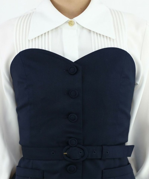 an another angelus（アンアナザーアンジェラス）の「ビスチェセットアップ/ananotherangelus（セットアップ・レディース・ネイビー/ライトグレー・FREE）」の19枚目の写真