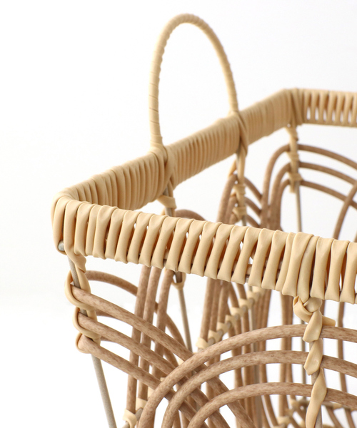 天然素材風 収納カゴ プラバスケット L（収納グッズ）｜collex（コレックス）