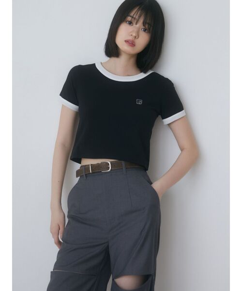 EMODA（エモダ）の「ジップスリットワイドパンツ（その他パンツ・レディース・ブラック/グレー・SMALL/MEDIUM）」の9枚目の写真