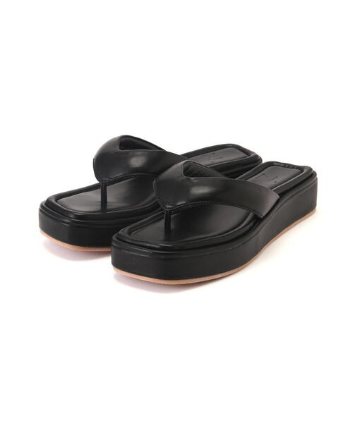 N.(N. Natural Beauty Basic)(エヌエヌナチュラルビューティーベーシック)の「◆フラットトングサンダル(サンダル・レディース・ホワイト/ブラック・LARGE/MEDIUM)」の11枚目の写真