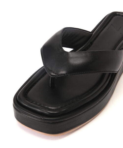 N.(N. Natural Beauty Basic)(エヌエヌナチュラルビューティーベーシック)の「◆フラットトングサンダル(サンダル・レディース・ホワイト/ブラック・LARGE/MEDIUM)」の18枚目の写真