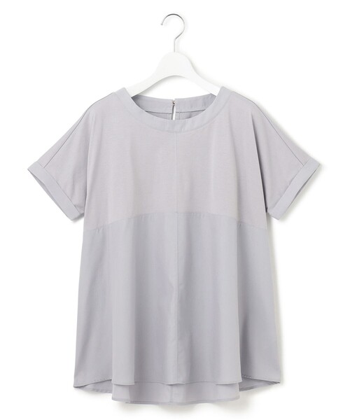 J.PRESS YORK STREET(ジェイプレスヨークストリート)の「【WOMEN】【SMOOTH JERSEY】ドルマンペプラム プルオーバー(Tシャツ/カットソー・レディース・ネイビー系/ダルブルー系/ベージュ系/ホワイト系・F)」の4枚目の写真