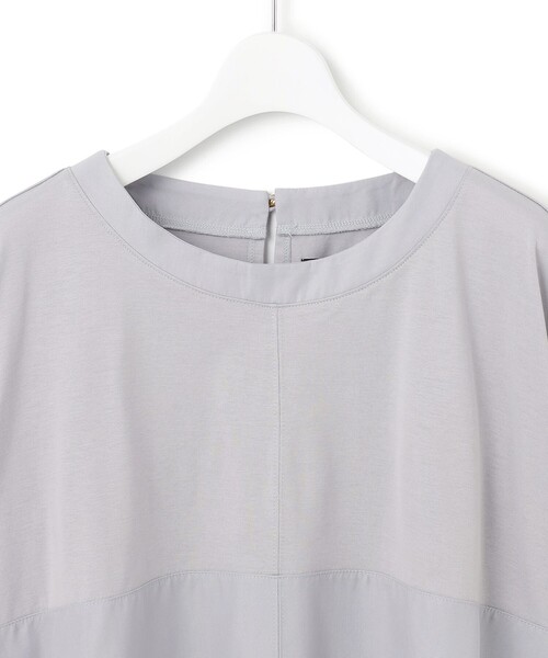 J.PRESS YORK STREET(ジェイプレスヨークストリート)の「【WOMEN】【SMOOTH JERSEY】ドルマンペプラム プルオーバー(Tシャツ/カットソー・レディース・ネイビー系/ダルブルー系/ベージュ系/ホワイト系・F)」の6枚目の写真