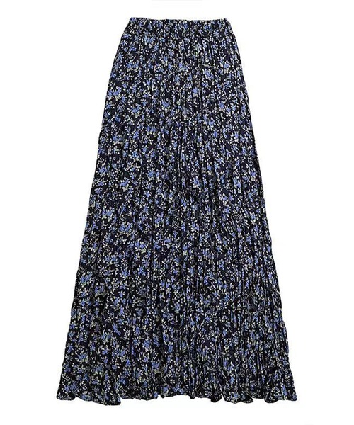 aimoha（アイモハ）の「【Aimoha】花柄スカート（スカート・レディース・チョコ/ブルー・SMALL/MEDIUM）」の16枚目の写真