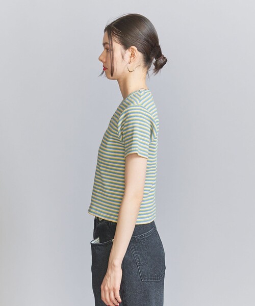 BEAUTY&YOUTH UNITED ARROWS（ビューティーアンドユースユナイテッドアローズ）の「マルチボーダー コンパクト Tシャツ（Tシャツ/カットソー・レディース・オレンジ/ネイビー/ライトブルー・FREE）」の11枚目の写真