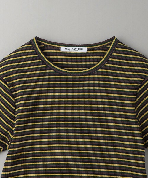 BEAUTY&YOUTH UNITED ARROWS（ビューティーアンドユースユナイテッドアローズ）の「マルチボーダー コンパクト Tシャツ（Tシャツ/カットソー・レディース・オレンジ/ネイビー/ライトブルー・FREE）」の15枚目の写真