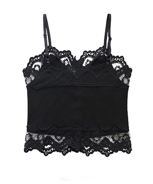 mecre  キャミトップス　黒 チューブキャミトップス【Moca/Black 全2色】 | ABEREI