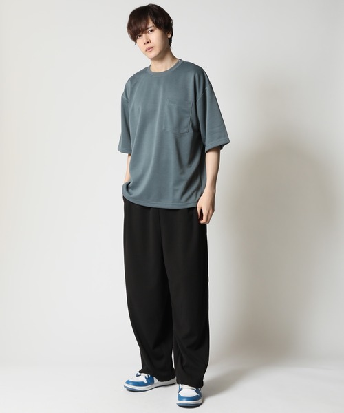 速乾 すぐ乾く クイックドライTシャツ オーバーサイズ ポケットTシャツ