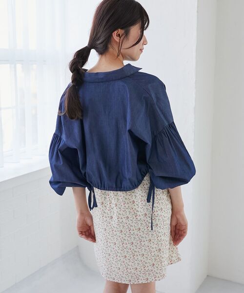 MAJESTIC LEGON(マジェスティックレゴン)の「フロントリボンミニキャミワンピース(ワンピース・レディース・ブラック系その他/ホワイト系その他2/ブラック系その他2・MEDIUM)」の9枚目の写真