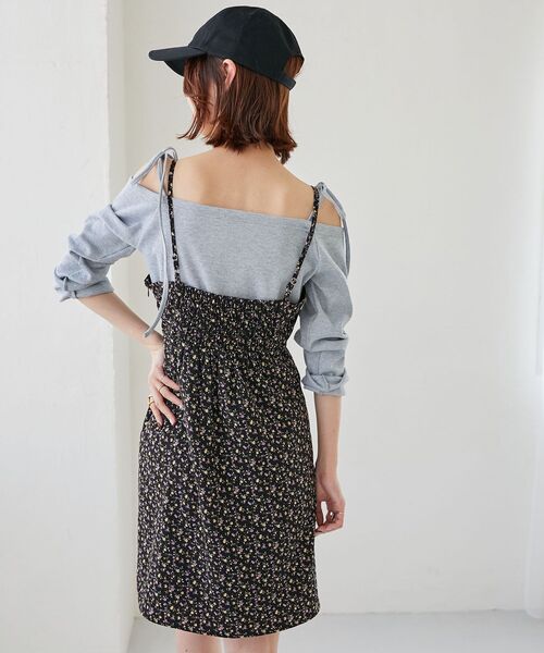 MAJESTIC LEGON(マジェスティックレゴン)の「フロントリボンミニキャミワンピース(ワンピース・レディース・ブラック系その他/ホワイト系その他2/ブラック系その他2・MEDIUM)」の17枚目の写真