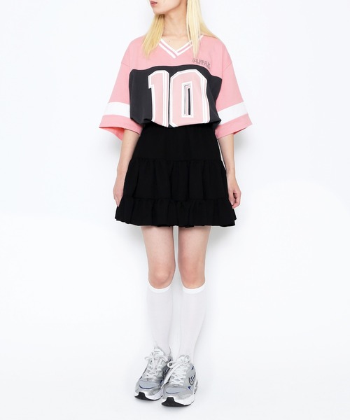 PUNYUS（プニュズ）の「ティアードミニスカート（スカート・レディース・ブラック/ホワイト・1/2/3/4）」の14枚目の写真