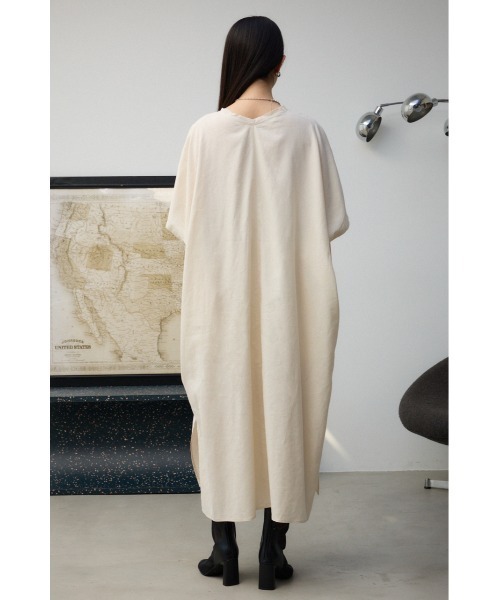 セール】レーヨン・リネン混オーバーワンピース（ワンピース）｜AZUL