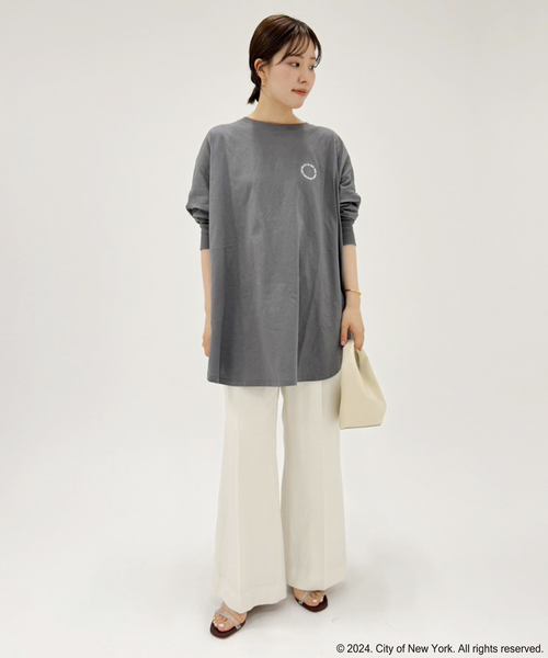 plage（プラージュ）の「NYC ニュアンスロンT（Tシャツ/カットソー・レディース・グレー・FREE）」の2枚目の写真