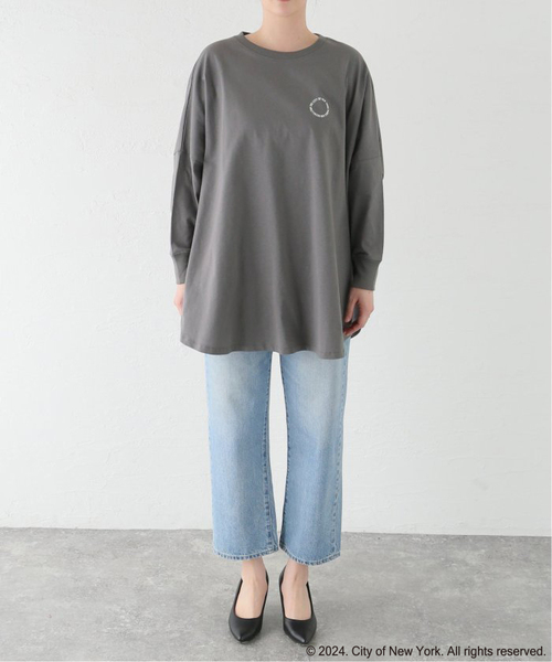 plage（プラージュ）の「NYC ニュアンスロンT（Tシャツ/カットソー・レディース・グレー・FREE）」の3枚目の写真