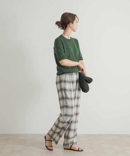 新品タグ付き　『UR TECH ひやサラクール』コットンハーフスリーブKNIT セール】『UR TECH ひやサラクール』コットンハーフスリーブKNIT