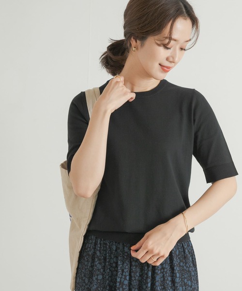 新品タグ付◆ 『UR TECH ひやサラクール』コットンハーフスリーブKNIT UR TECH ひやサラクール』コットンハーフスリーブKNIT｜アーバン