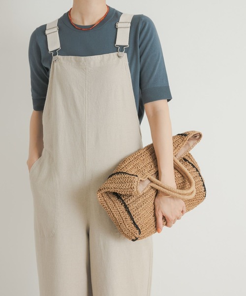 URBAN RESEARCH DOORS（アーバンリサーチドアーズ）の「『UR TECH ひやサラクール』コットンハーフスリーブKNIT（ニット/セーター・レディース・ブルー/グリーン/ベージュ/ブラック・MEDIUM）」の17枚目の写真