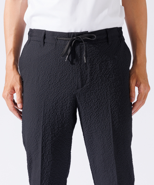 ABAHOUSE GRAY（アバハウスグレイ）の「【QuickDry / セットアップ対応】オニサッカー イージースラックス（スラックス・メンズ・ネイビー/ブラック/カーキ・50/48/46/44）」の9枚目の写真