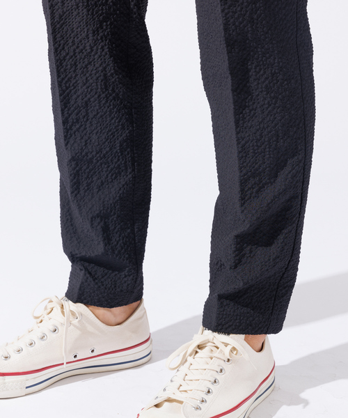 ABAHOUSE GRAY（アバハウスグレイ）の「【QuickDry / セットアップ対応】オニサッカー イージースラックス（スラックス・メンズ・ネイビー/ブラック/カーキ・50/48/46/44）」の13枚目の写真