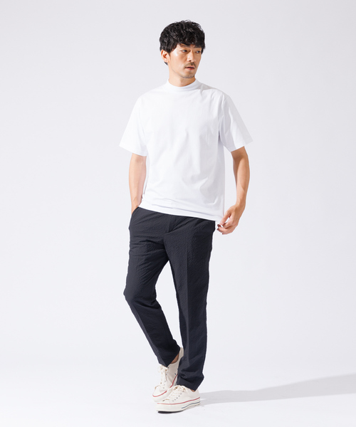 ABAHOUSE GRAY（アバハウスグレイ）の「【QuickDry / セットアップ対応】オニサッカー イージースラックス（スラックス・メンズ・ネイビー/ブラック/カーキ・50/48/46/44）」の15枚目の写真