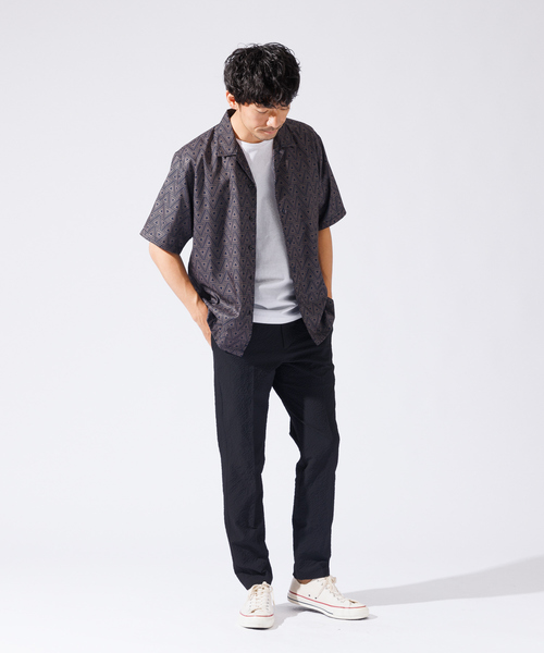 ABAHOUSE GRAY（アバハウスグレイ）の「【QuickDry / セットアップ対応】オニサッカー イージースラックス（スラックス・メンズ・ネイビー/ブラック/カーキ・50/48/46/44）」の16枚目の写真