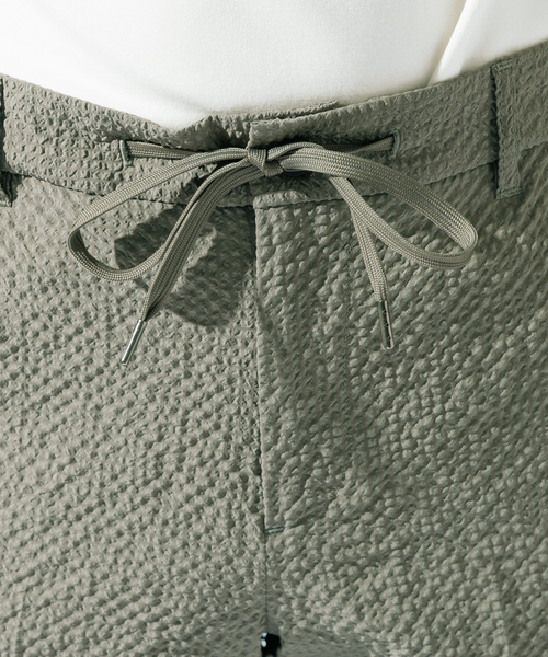 ABAHOUSE GRAY（アバハウスグレイ）の「【QuickDry / セットアップ対応】オニサッカー イージースラックス（スラックス・メンズ・ネイビー/ブラック/カーキ・50/48/46/44）」の22枚目の写真